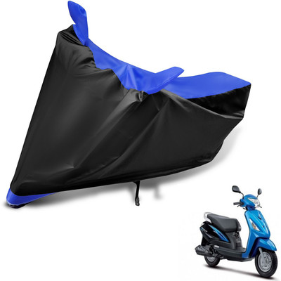 Auto Hub Two Wheeler Cover for Suzuki(Zeus, Black, Blue)