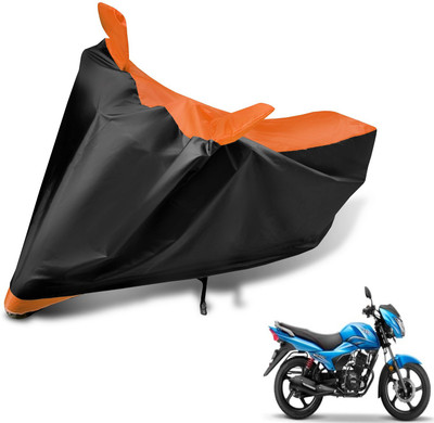 Auto Hub Two Wheeler Cover for TVS(Victor New, Black, Orange)