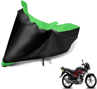 Auto Hub Two Wheeler Cover for Yamaha(YBR 125, Black, Green)