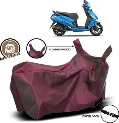 SEBONGO Waterproof Two Wheeler Cover for Hero(Maestro Edge 125, Maroon)