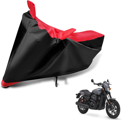 Auto Hub Two Wheeler Cover for Harley Davidson(Black, Red)