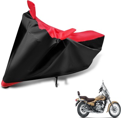 MOCKHE Two Wheeler Cover for Bajaj(Avenger 220 Cruise, Black, Red)