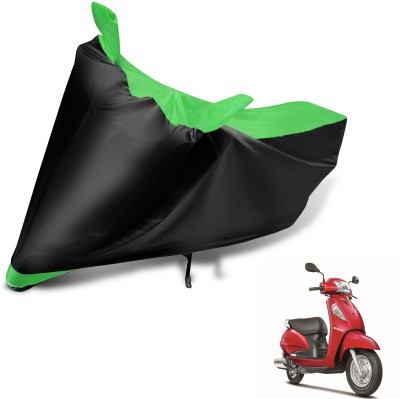 Euro Care Two Wheeler Cover for Suzuki(Access 125, Black, Green)