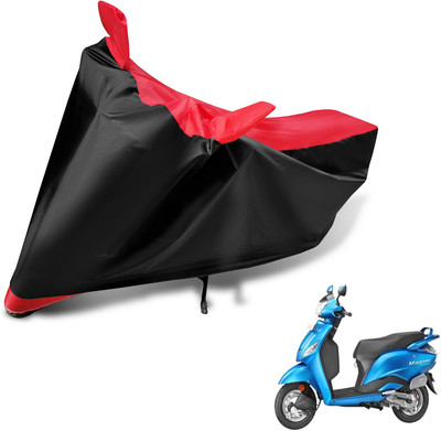 MOCKHE Two Wheeler Cover for Hero(Maestro, Black, Red)