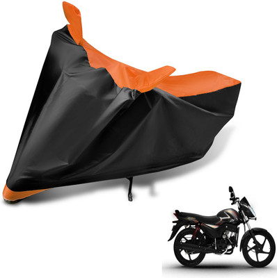 MOCKHE Two Wheeler Cover for Mahindra(Pantero, Black, Orange)