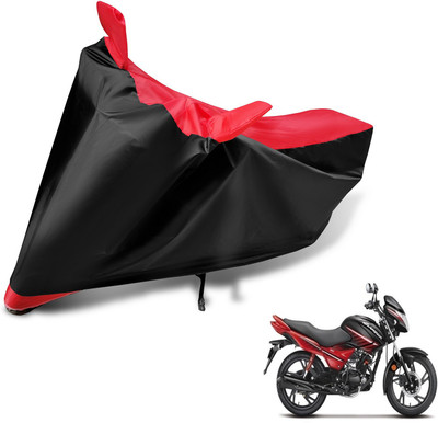 Auto Hub Two Wheeler Cover for Hero(Glamour, Black, Red)