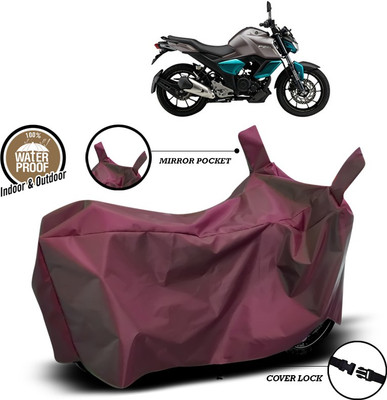 SEBONGO Waterproof Two Wheeler Cover for Yamaha(FZ S V3.0 FI, Maroon)