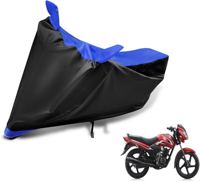 Auto Hub Two Wheeler Cover for TVS(Sport, Black, Blue)