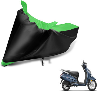 MOCKHE Two Wheeler Cover for Honda(Activa 3G, Black, Green)