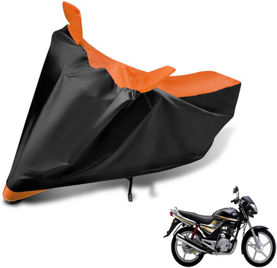 MOCKHE Two Wheeler Cover for Yamaha(Libero G5, Black, Orange)