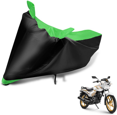 Auto Hub Two Wheeler Cover for TVS(Star City Plus, Black, Green)