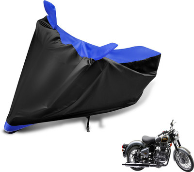 MOCKHE Waterproof Two Wheeler Cover for Royal Enfield(500, Blue)