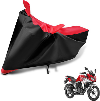 Auto Hub Two Wheeler Cover for Yamaha(Fazer, Black, Red)