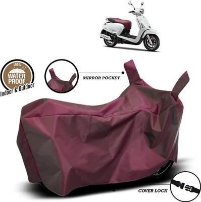 SEBONGO Waterproof Two Wheeler Cover for 22Motors(Maroon)