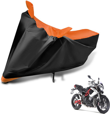 MOCKHE Two Wheeler Cover for DSK Benelli(TNT R, Black, Orange)