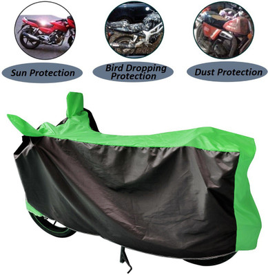 Auto Hub Two Wheeler Cover for Honda(SP 125, Black, Green)
