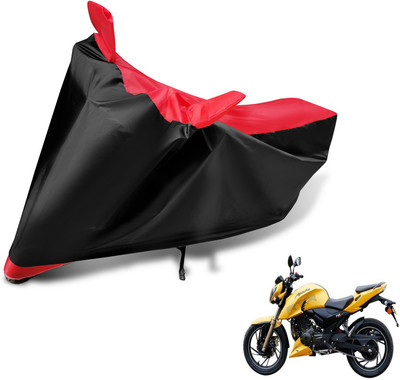 MOCKHE Waterproof Two Wheeler Cover for TVS(Apache RTR 200, Red)