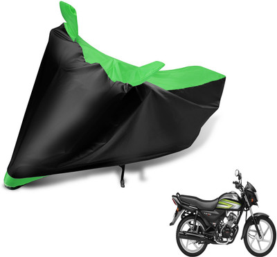 MOCKHE Two Wheeler Cover for Honda(CD 110 Dream, Black, Green)