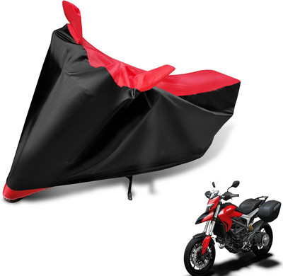 MOCKHE Two Wheeler Cover for Ducati(Hyperstrada, Black, Red)