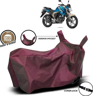 ANTHUB Waterproof Two Wheeler Cover for Yamaha(FZ-S FI, Maroon)