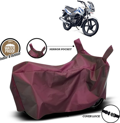 ANTHUB Waterproof Two Wheeler Cover for TVS(Sport, Maroon)