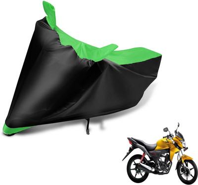 Auto Hub Two Wheeler Cover for Honda(CB Twister, Black, Green)
