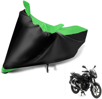 MOCKHE Two Wheeler Cover for Bajaj(Pulsar 150, Black, Green)