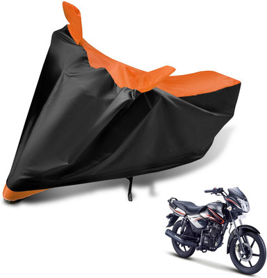 Auto Hub Two Wheeler Cover for TVS(Pheonix, Black, Orange)