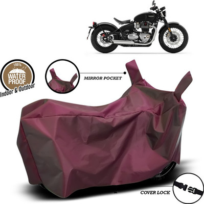 SEBONGO Waterproof Two Wheeler Cover for Triumph(Maroon)