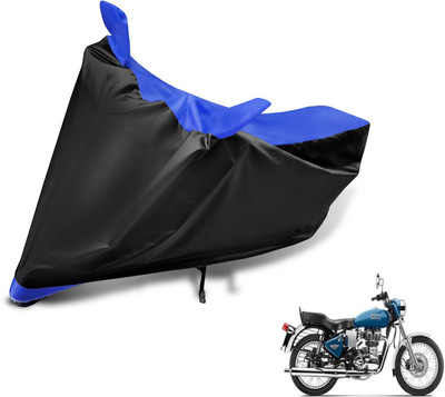 Amanzo Waterproof Two Wheeler Cover for Royal Enfield(Bullet Electra Twinspark, Blue)