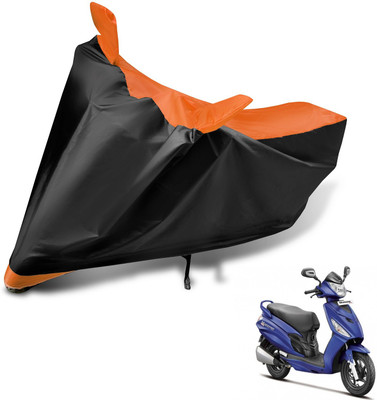Auto Hub Two Wheeler Cover for Hero(Maestro Edge, Black, Orange)