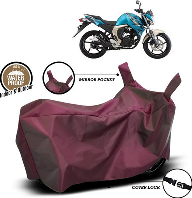 ANTHUB Waterproof Two Wheeler Cover for Yamaha(FZ-S FI, Maroon)