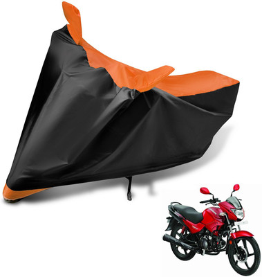 Auto Hub Waterproof Two Wheeler Cover for Hero(Glamour, Orange)