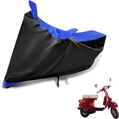Auto Hub Two Wheeler Cover for LML(Star Euro, Black, Blue)