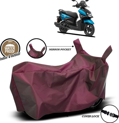 ANTHUB Waterproof Two Wheeler Cover for Yamaha(Ray ZR, Maroon)