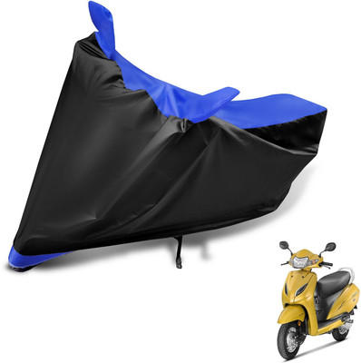 Auto Hub Two Wheeler Cover for Honda(Activa 5G, Black, Blue)