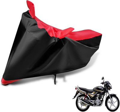 MOCKHE Two Wheeler Cover for Yamaha(Libero G5, Black, Red)