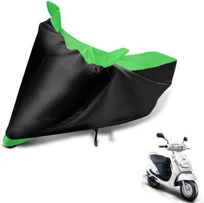 MOCKHE Two Wheeler Cover for Mahindra(Duro 125, Black, Green)