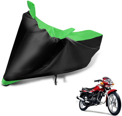 MOCKHE Two Wheeler Cover for TVS(Star Sport, Black, Green)
