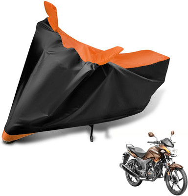 Auto Hub Two Wheeler Cover for Hero(Hunk, Black, Orange)