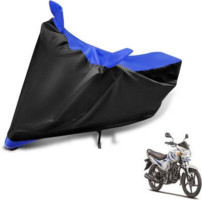 Auto Hub Two Wheeler Cover for Suzuki(Hayate, Black, Blue)