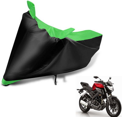 MOCKHE Two Wheeler Cover for Suzuki(Gixxer, Black, Green)