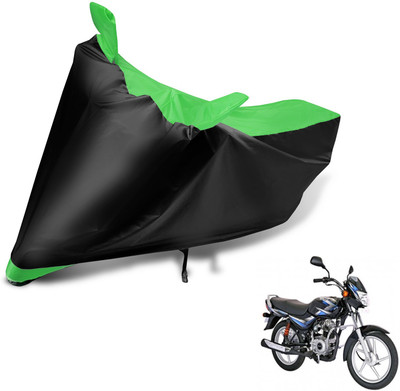 Auto Hub Two Wheeler Cover for Bajaj(CT100, Black, Green)