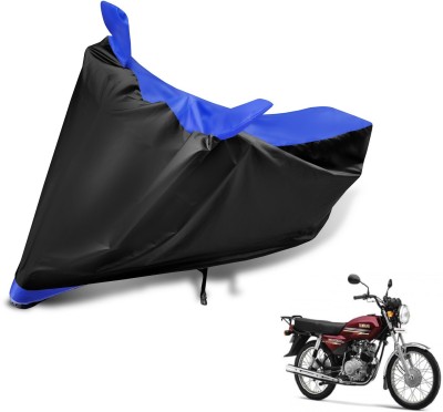 MOCKHE Two Wheeler Cover for Yamaha(Crux, Black, Blue)