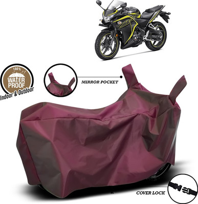 SEBONGO Waterproof Two Wheeler Cover for Honda(CBR 250R, Maroon)