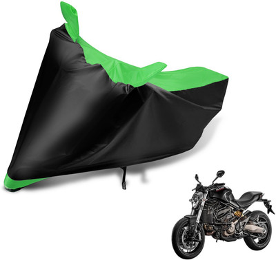 MOCKHE Two Wheeler Cover for Ducati(Monster 821, Black, Green)
