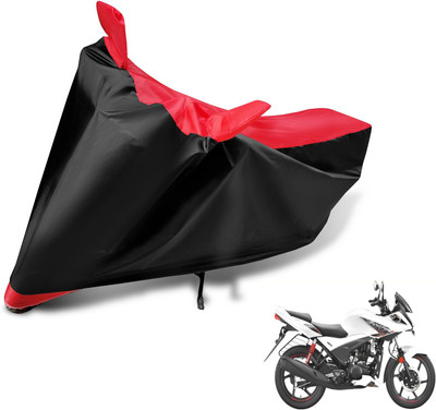 Auto Hub Two Wheeler Cover for Hero(Ignitor, Black, Red)
