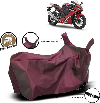 SEBONGO Waterproof Two Wheeler Cover for Honda(CBR 1000RR, Maroon)