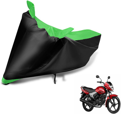Auto Hub Two Wheeler Cover for Yamaha(Saluto, Black, Green)