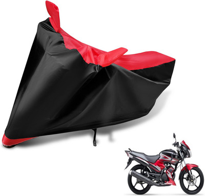 Auto Hub Two Wheeler Cover for Yamaha(SS 125, Black, Red)